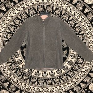 Gray zipper sweater